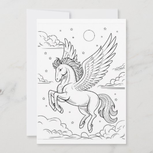 Pegasus | Kleur je eigen groet (Voorkant)