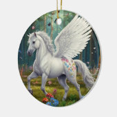 Pegasus Mare in de lente Keramisch Ornament (Links)
