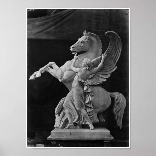 Pegasus - Pégase - Louis-Emile Durandelle Poster (Voorkant)