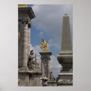 Pegasus Pont Alexandre standskulptur Paris Pont Poster