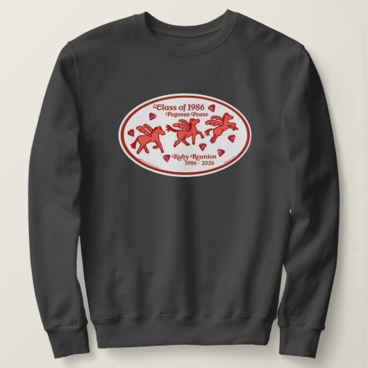 Pegasus Posse Ruby Reünie Trui (Design voorkant)