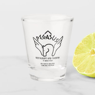 Pegasus Restaurant en Taverna, Chicago, IL Shot Glas