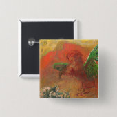 Pegasus Triumphant Vierkante Button 5,1 Cm (Voorkant /achterkant)