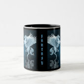 Pegasus turquoise Réflexions Café Mug (Centre)