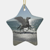 Pegasus vlucht keramisch ornament (Links)
