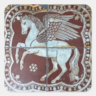 Pegasus Winged Horse Vierkante Sticker