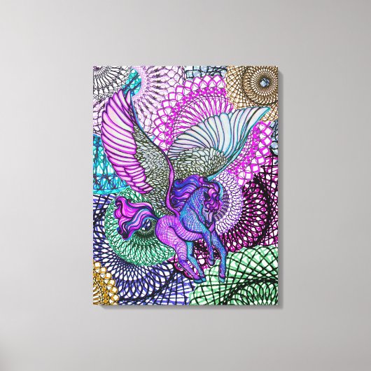 Pegasus Zuiverheid Canvas Afdruk (Voorkant)