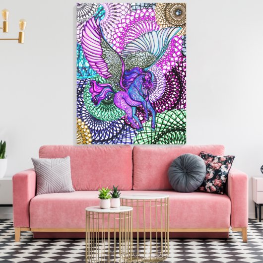 Pegasus Zuiverheid Canvas Afdruk (Insitu (Woonkamer))
