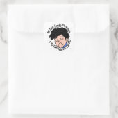 Pegatina Ádam yo tan lindo sin novia Edificaturas Vierkante Sticker (Tas)