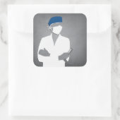 Pegatina anestesista vierkante sticker (Tas)