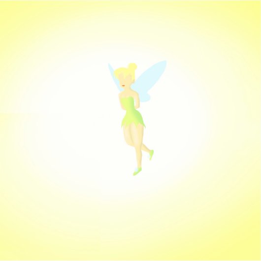 Pegatina de Tinker Bell Sticker (Voorkant)