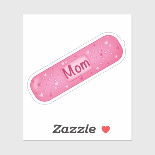 Pegatina de vinilo band-aid mom sticker (Vel)