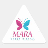 Pegatina: Diseño Digital Mara Driehoek Sticker (Voorkant)