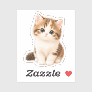 Pegatina Gatito Kawaii Adorable Sticker