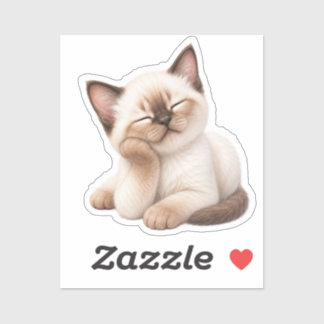 Pegatina Gatito Kawaii Adorable Sticker