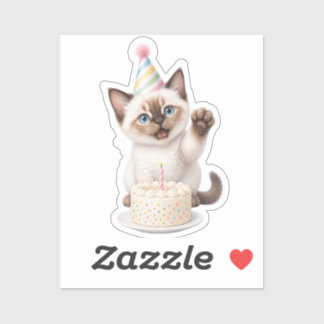 Pegatina Gatito Kawaii Adorable Sticker