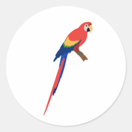 Pegatina guacamaya ronde sticker