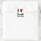 Pegatina "I love Trail Running" Ronde Sticker (Tas)