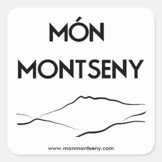 Pegatina mónmontseny vierkante sticker
