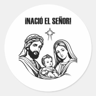 Pegatina navideña ronde sticker