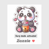Pegatina Osito Panda Boba Tea Sticker (Vel)