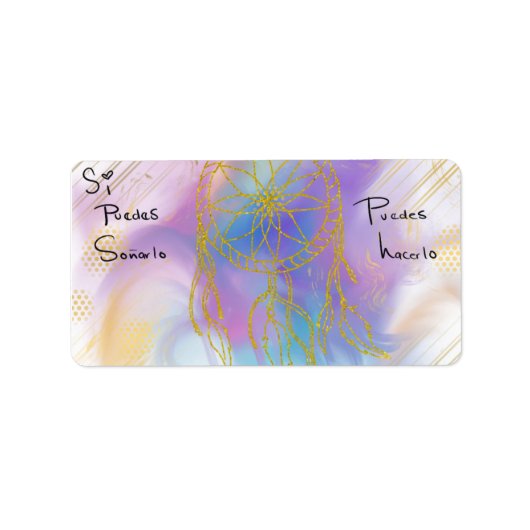 Pegatina puedes hacerlo  etiket (Voorkant)