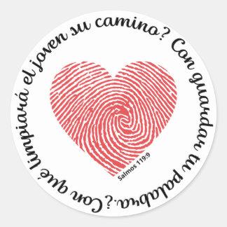 Pegatina redonda clasica ronde sticker