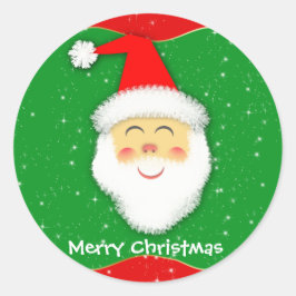 Pegatina Redonda - Santa Claus Ronde Sticker