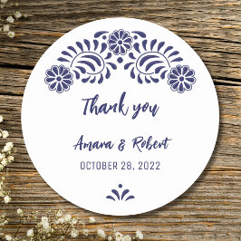 PEGATINA REDONDA TALAVERA FLOWER RONDE STICKER