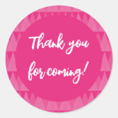 Pegatina redonda texto editable ronde sticker (Voorkant)