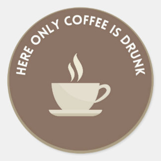 Pegatina/Stickers redondo con Mensaje divertido Ronde Sticker