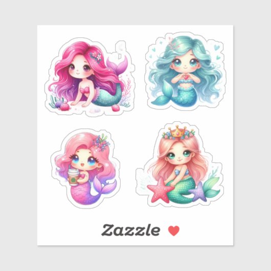 Pegatinas de Sirenas Sticker (Vel)