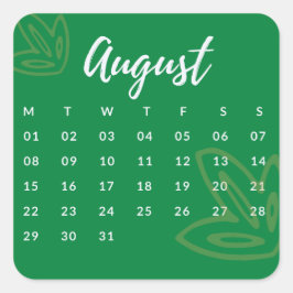 Pegatinas mes del año - August (S'G) *2022 Vierkante Sticker