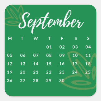 Pegatinas mes del año - September (S'G) *2022 Vierkante Sticker