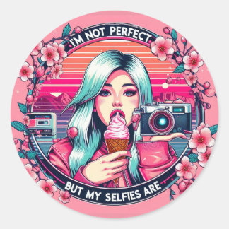 Pegatinas para chicas audaces ronde sticker