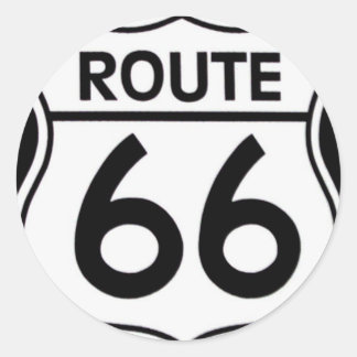 Pegatinas "ROUTE 66" Ronde Sticker