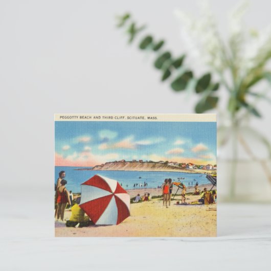 Peggotty Beach Third Cliff Scituate, Massachusetts Briefkaart (Staand voorkant)