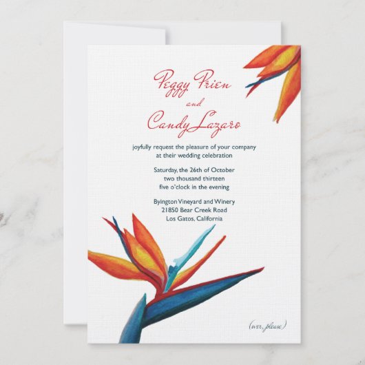 Peggy - Uitnodiging 5 x7 Linnen (Voorkant)