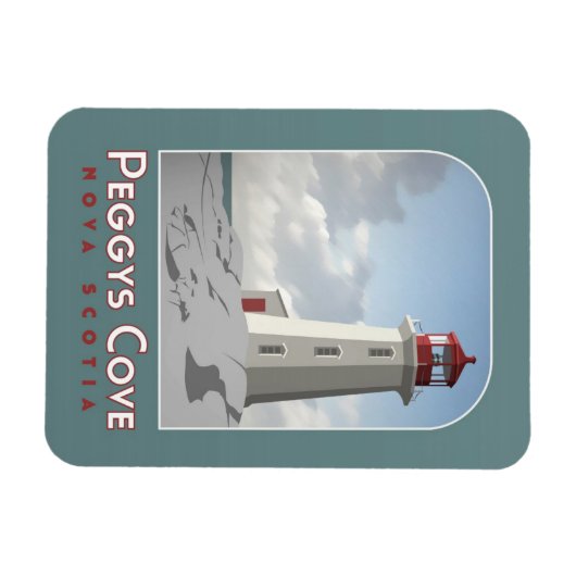 Peggy's Cove Deco Magnet (Horizontal)