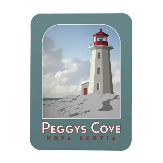 Peggy's Cove Deco Magnet Magneet (Verticaal)