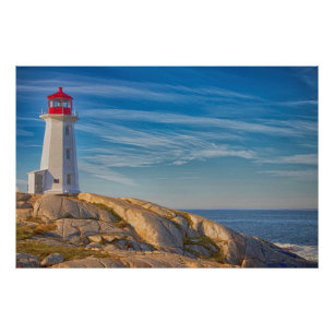 Peggy's Cove Lighthouse Foto Afdruk