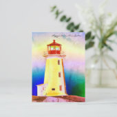 Peggy's Cove Lighthouse Nouvelle-Écosse carte post (Debout devant)