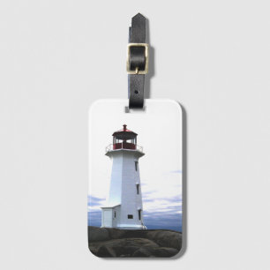 Peggy's Cove Lighthouse Nova Scotia bagagelabel