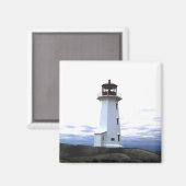 Peggy's Cove Lighthouse Nova Scotia fridge Magnet Magneet (Voorkant / Achterkant)