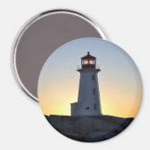 Peggy's Cove Lighthouse Nova Scotia frigo Magnet (Recto/Verso)