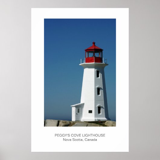 Peggy's Cove Lighthouse, Nova Scotia Poster (Voorkant)