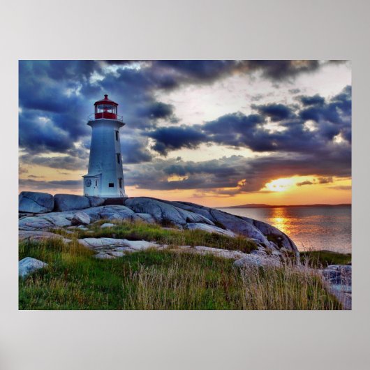 Peggys Cove Lighthouse - Nova Scotia Poster (Voorkant)