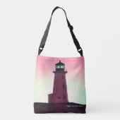 Peggy's Cove Lighthouse Nova Scotia schoudertas Crossbody Tas (Achterkant)