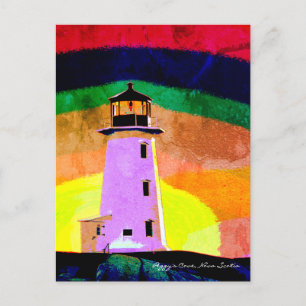 Peggy's Cove Lighthouse Route Nova Scotia Briefkaart