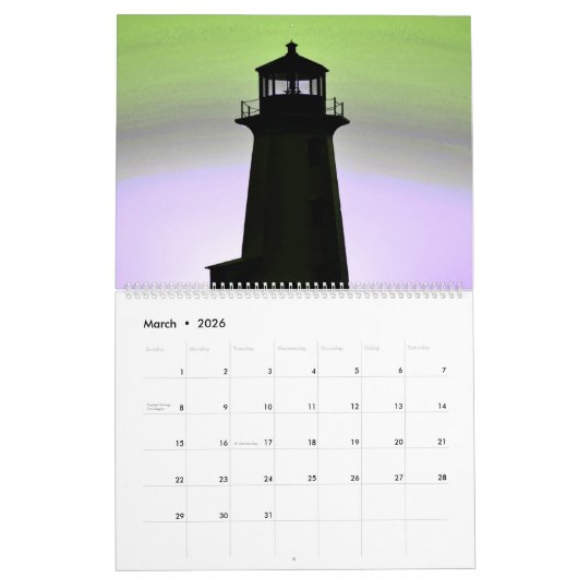 Peggy's Cove Nova Scotia Lighthouse Calendar Kalender (Mar 2026)